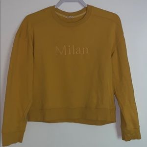 Mustard yellow sweatshirt
